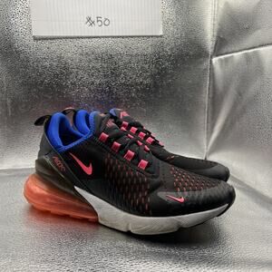 Nike Women's Air Max 270 Black Crimson Lifestyle Sneakers DZ4407-600 Size 9.5